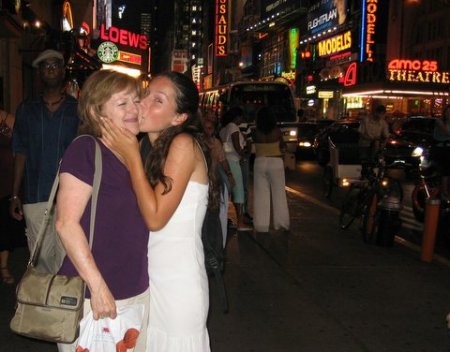 The Daughter and Me in Times Square