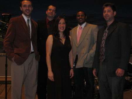 With the Transonic jazz band in Boston, July 2007