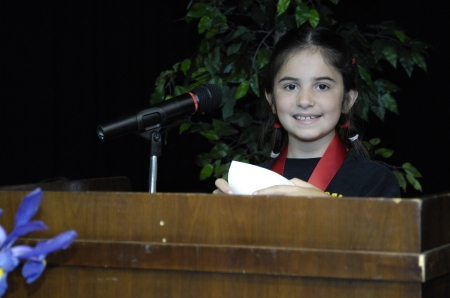 Marissa at the Podium