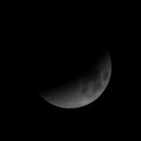 Nearing total eclipse of the moon