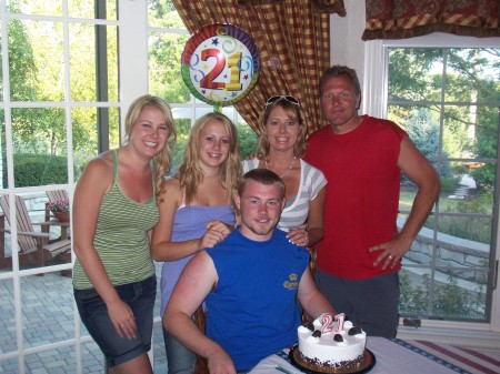 Our family celebrating Jonathan's 21st Birthday!