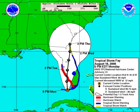 Tropical storm Fay, end of our drought!