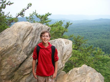 Kevin at Boyscouts' Camp Ravenknob