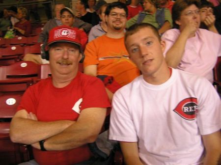 My son and I at the Reds Game 2007.