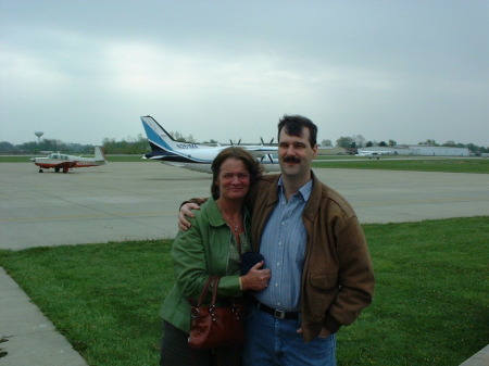 Kat and Jim getting ready to fly again!