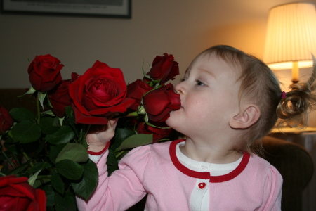 Smelling the roses!