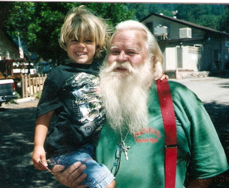 Little Elijah (grandson) and Santa