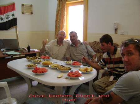 Me, Ibrahim (Turk), Shaa'b(Iraqi) and Brett(Brit)
