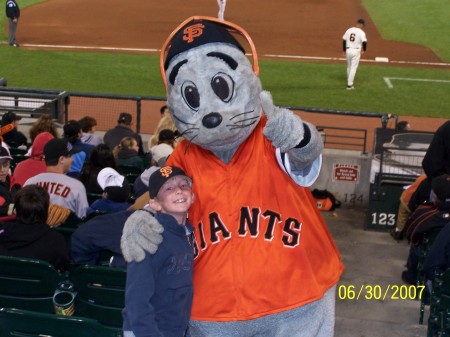 Adam with Lou Seal