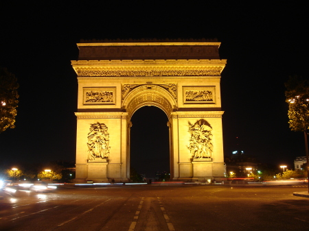 The Arc de Triomphe in Paris