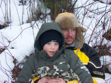 My boys, Bob and Nash, North River, 2007