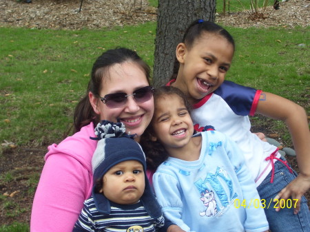 This is my sister, Diana, and her children