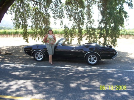 Hallie & "The Beast", our classic car