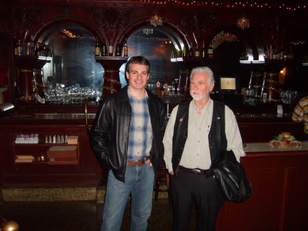 Me and Dad at an old west saloon, Dec '06