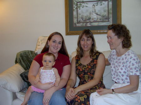 4 generations -- my oldest daughter, granddaughter, me, & my mom