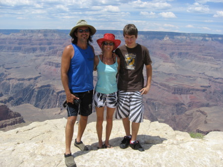 Mitch, Valerie & Adrian at the Grand Canyon