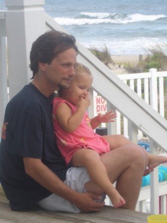 Me and one of my nieces chillin at the beach