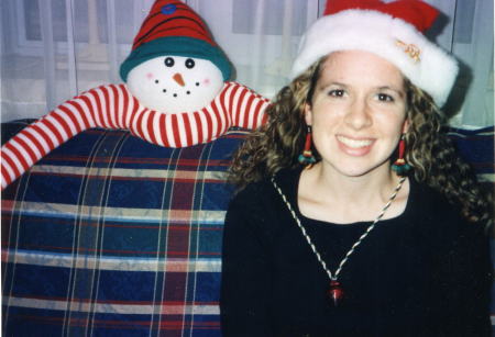 My oldest daughter, Jill at Christmas