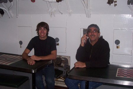 Inside a battleship in San Franciso