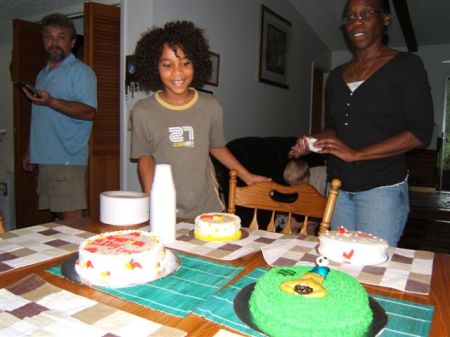 cakes for:nephew, his dad/two exhange students