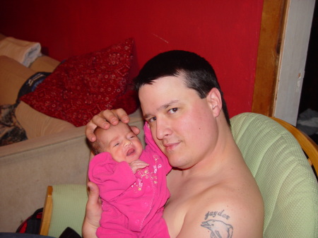 Daddy and his little girl.