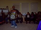 My son dancing at his auntie graduation party from PV