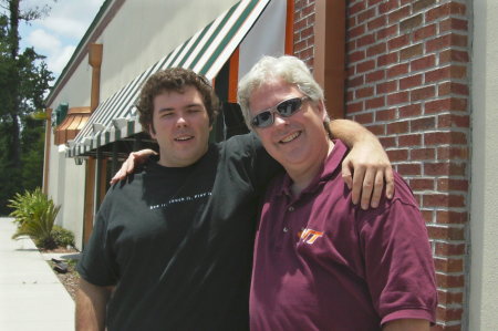 with Derrick, Father's Day, 6/17/07