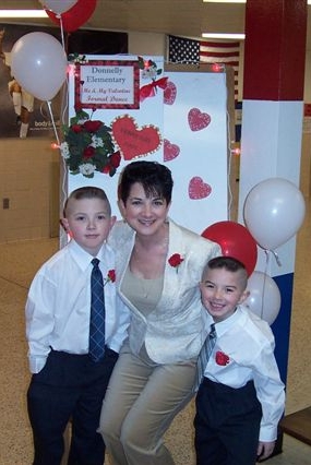Ian, me and Paddy at the Valentine's dance