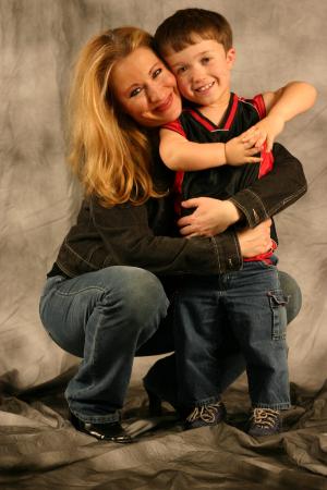 Me and Noah 2005 - Christmas Card pictures!  My angel.