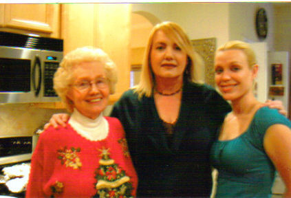 Mom, me and sister Kinter.