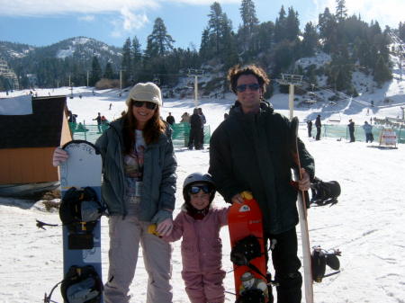 Snowboarding in Big Bear