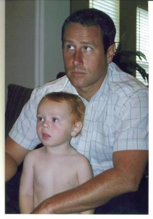 Finn & Dad, July 2007