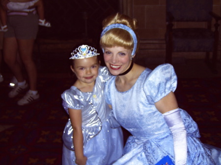 My princess, Alyssa with Cinderella