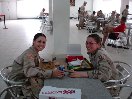 Angela and me in Mosul, Iraq