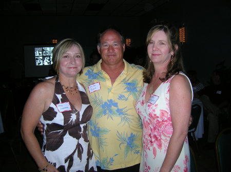 Kay, Kay and Mike on Saturday night.