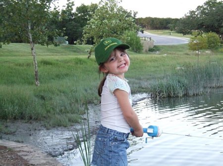 Piper's first fishing trip