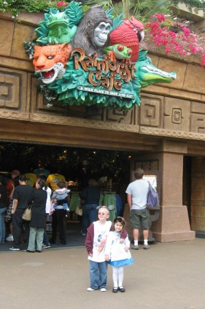 Rainforest Cafe-Disneyland 5/08