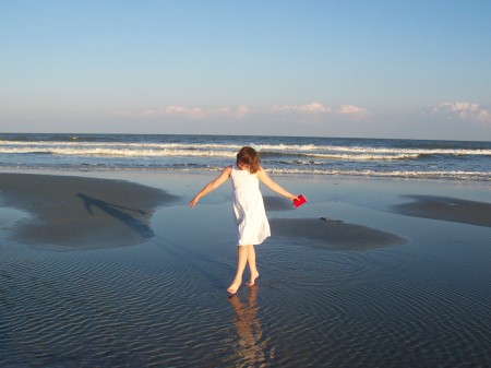 Bailey on the beach