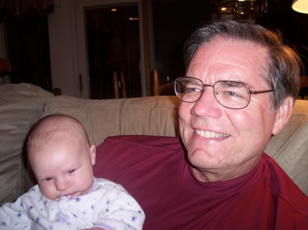 With granddaughter Anna Katherine Peterson