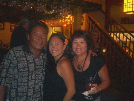 adrienne, mom and lester in maui