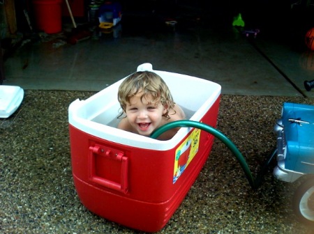 Son's new Pool