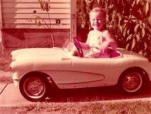 me in my vette, 1958