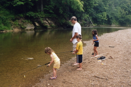 Fishing at Turkey Run State Park