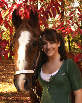 Shannon and her "pony" Winchester (Chester)
