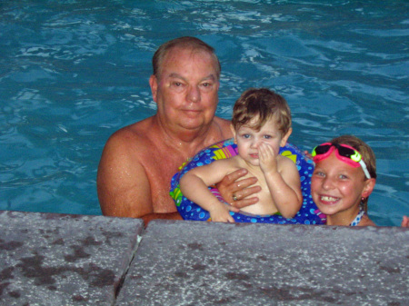 Me, grandson and granddaughter