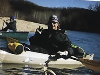 wintertime kayaking with the boys
