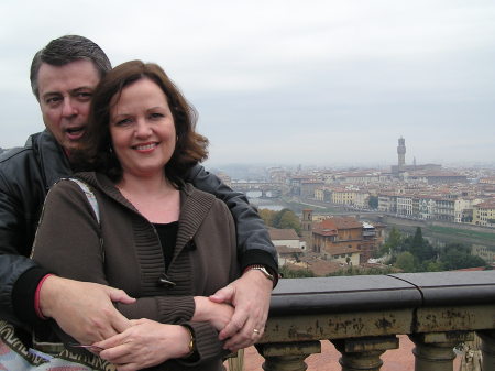 Scott and Peggy in Florence, Italy