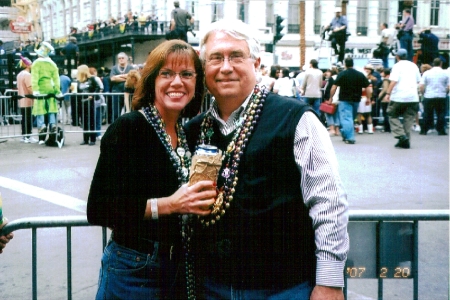 steve & denise, canal street, mardi-gra day, 2007