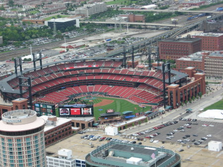 View from the top of the arch.