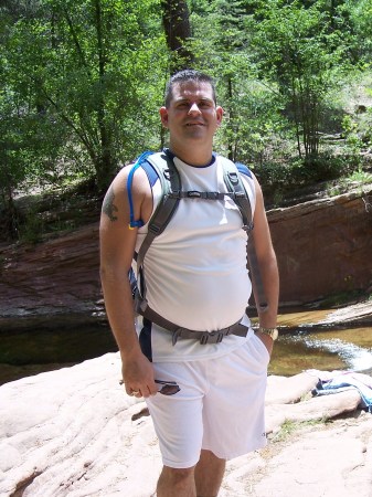 Me hiking the West Fork of Oak Creek Canyon, Sedona, AZ